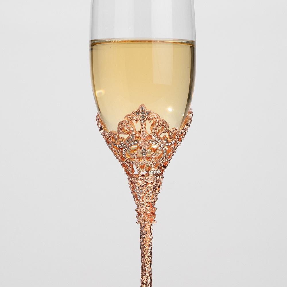 Wedding Champagne Flutes Gift Gold Toasting Glasses Set for Bride and Groom Bride and Groom Glasses Wedding Toast Cup