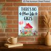 2D Flat Decorative 8×12 Inch Aluminum Plaque Metal Sign | There's No Place Like Gigi's Watercolor House & Floral Design, Mother's Day Gift, Ideal for