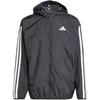 Essentials 3-Stripes Windbreaker Black/White Men Streetwear JE6325