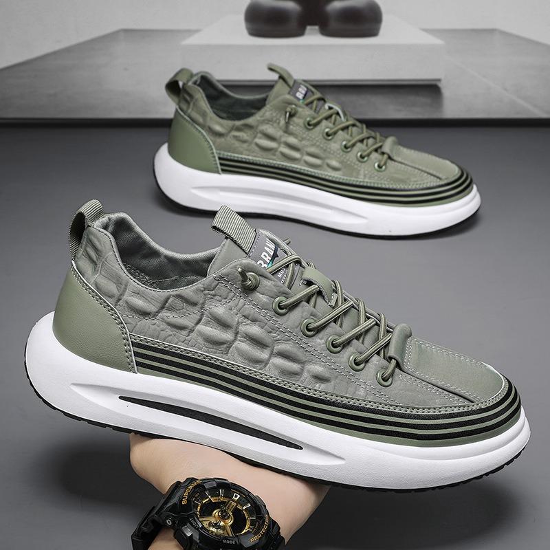 Canvas Shoes Men's Summer Breathable New Fashion Versatile One-pedal Casual Board Shoes Soft Surface Soft Sole Ice Silk Cloth Shoes
