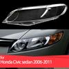 PC Lens Cover for Honda Civic Sedan 2006 2007 2008 2009 2010 2011 Heat-Resistant Transparent Front Headlight Cover Protector