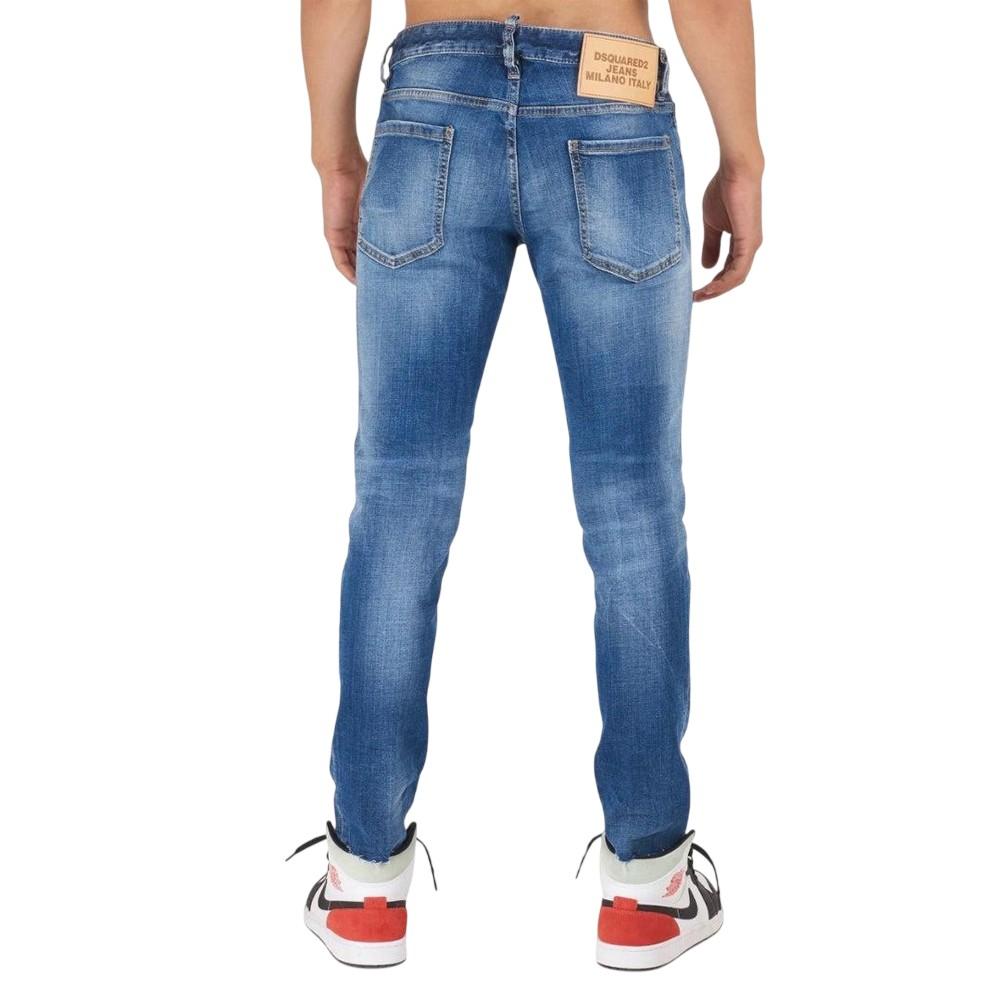 DSquared2 Mens Cropped Slim Jeans