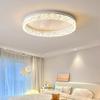 Nordic Modern LED Ceiling Light Dimmable Round Chandelier Ceiling Lamps Living Dining Room Bedroom Glossy Home Lighting Fixtures