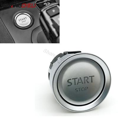 1PC Sliver Car Engine Start Stop Switch Button Fit For Peugeot 4008 5008 508 Accessories