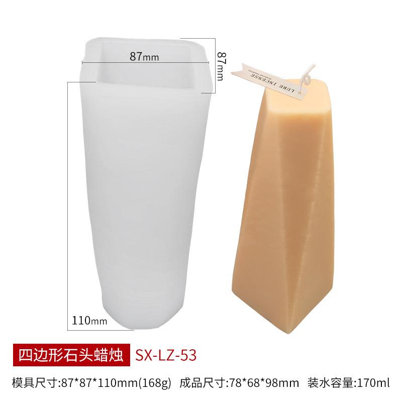 Geometric Silicone Mold For Handmade Soap Candle Plaster Aroma Stone Craft