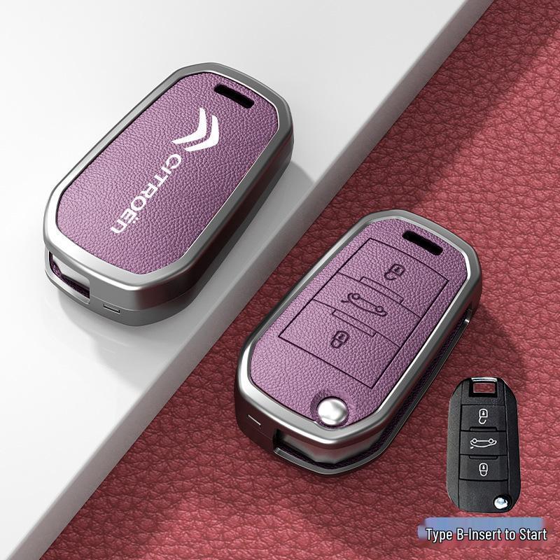 Car Key Cover & Buckle for Citroen C3XR, C4L, Tianyi, C5, C4 Sega, Elysee, C6 Models