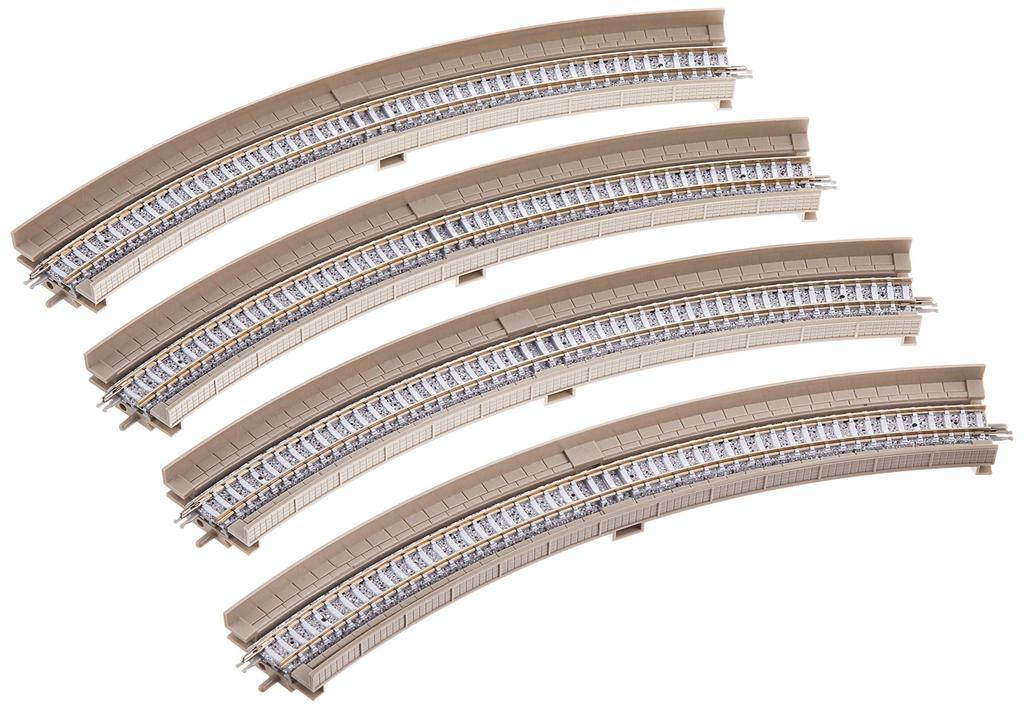 TOMIX N gauge elevated bridge PC rail F set 1872 Railway model supplies HC317-45-PC 4-piece