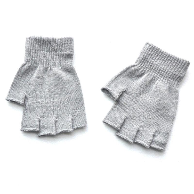 New Hot Children Magic Knitted Gloves Kids Stretch Half Finger Glove Winter Warm Mittens Solid Fingerless Girls Soft Wrist