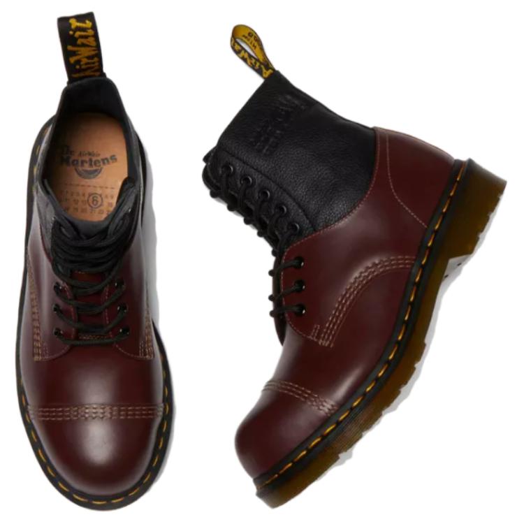 Dr. Martens MM6 Maison Margiela X 1460 Twisted and Reimagined Oxblood Black Unisex Sneakers Red 32186601