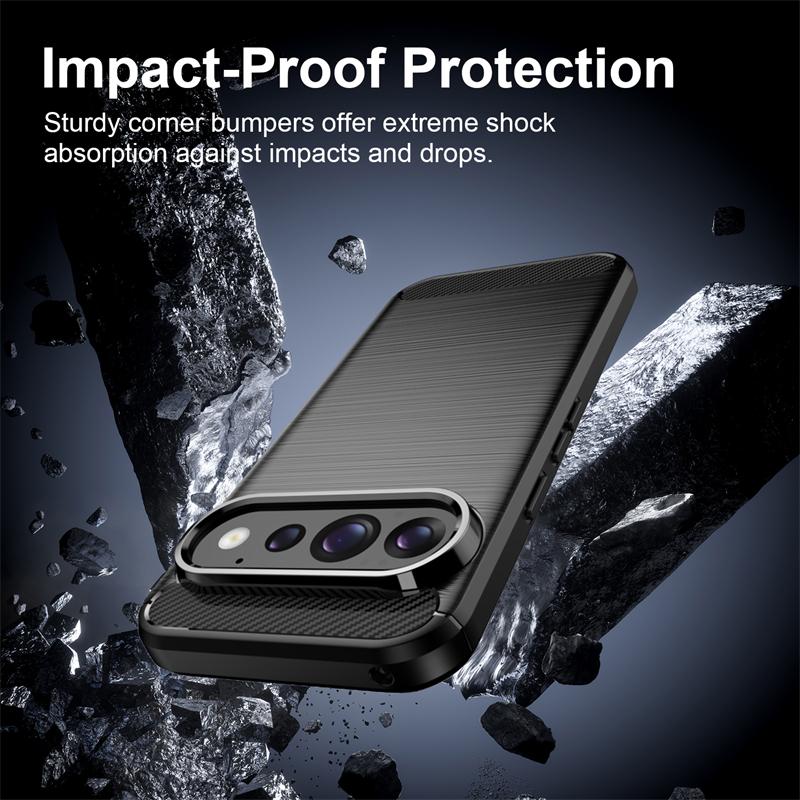 For Google Pixel 11 Case Carbon Fiber Silicone TPU Soft Rubber Phone Protector Case Google Pixel 11 Cover Pixel 11 Pro XL Case