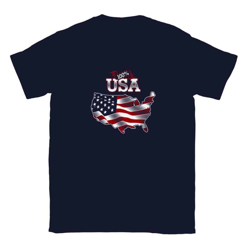 USA Pride 100 Cotton T Shirt Unisex Crewneck