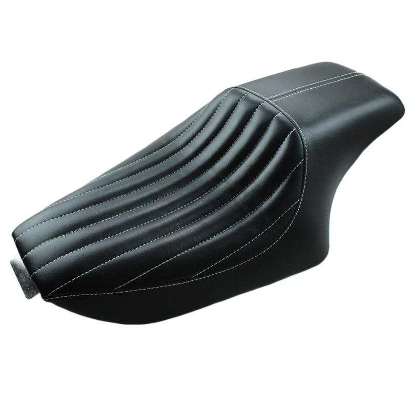 

Motorcycle Black Leather Two Up Driver Front Rear Passenger Seat For Harley Sportster XL iron 883 1200 48 Forty-eight 2004-2016 A