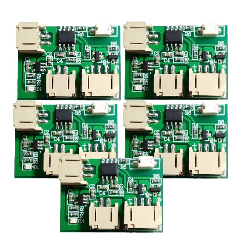 1/3/5 Stück Schlafzimmer Büro DIY Zubehör Buchenholz LED Schreibtischlampe 3 Stufen Dimmung Touch-Steuerung USB C Timer Aus-Steuerplatine