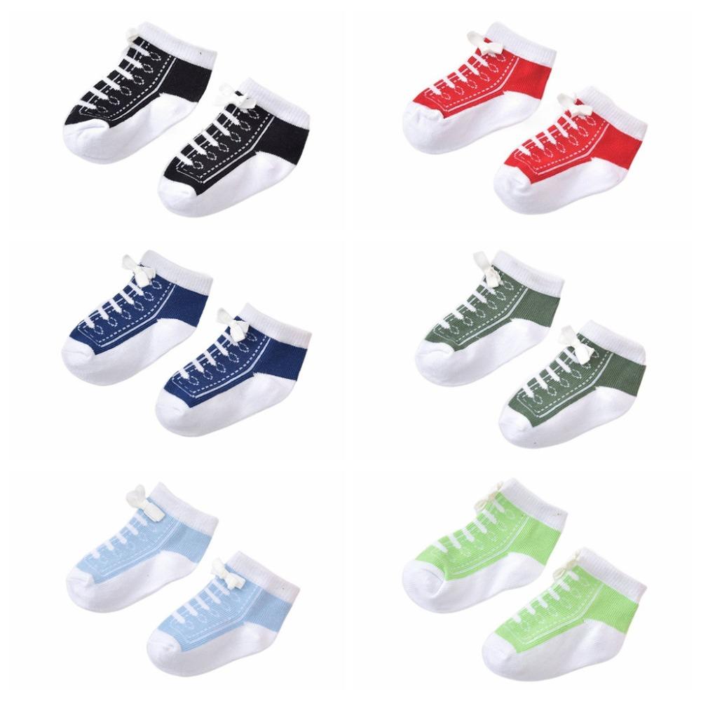 

6Pairs Bowknot Baby Cotton Socks Imitation Shoelaces Newborn Socks Toddle Short Tube Socks Newborn S-6Pairs
