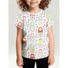 Fashion Children's Clothing Crew Neck Short Sleeve 3D Casual Color Printing Casual Short Sleeve Crew Neck T-Shirt