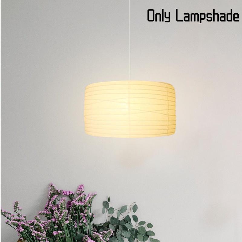 Paper Lamp Sheepskin Shades White Drum Shape Lantern Lampshade Living Room Decor