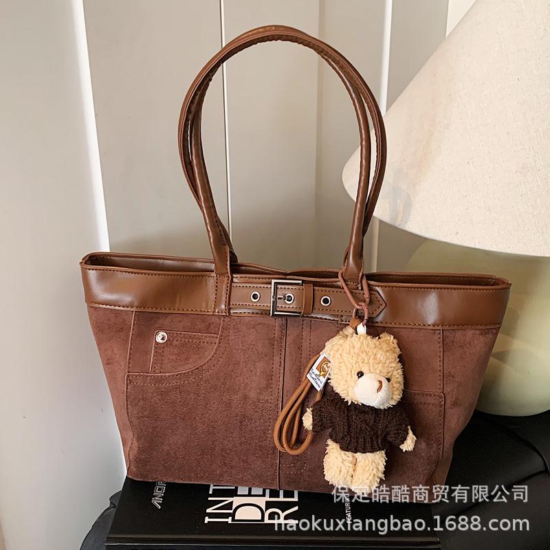 Bags Women's 2025 New Trendy Fashion Versatile Large Capacity Premium Handbag Retro Tote Bag Shoulder Bag