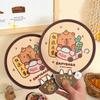 Cute Cartoon Capybara Folding Fan Portable Small Fan With Handle Fan Summer Refreshing Outdoor Mini Round Fan Student Gift