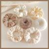 Milk Coffee Plush Hair Ring - Simple Elastic Band for Autumn/Winter