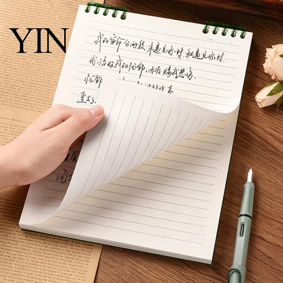 Student Study Supplies Top Bound Spiral Notebook, Premium Anti-bleed Paper Diary Book, Portable Shorthand Pad A5 Notepad for Office School And