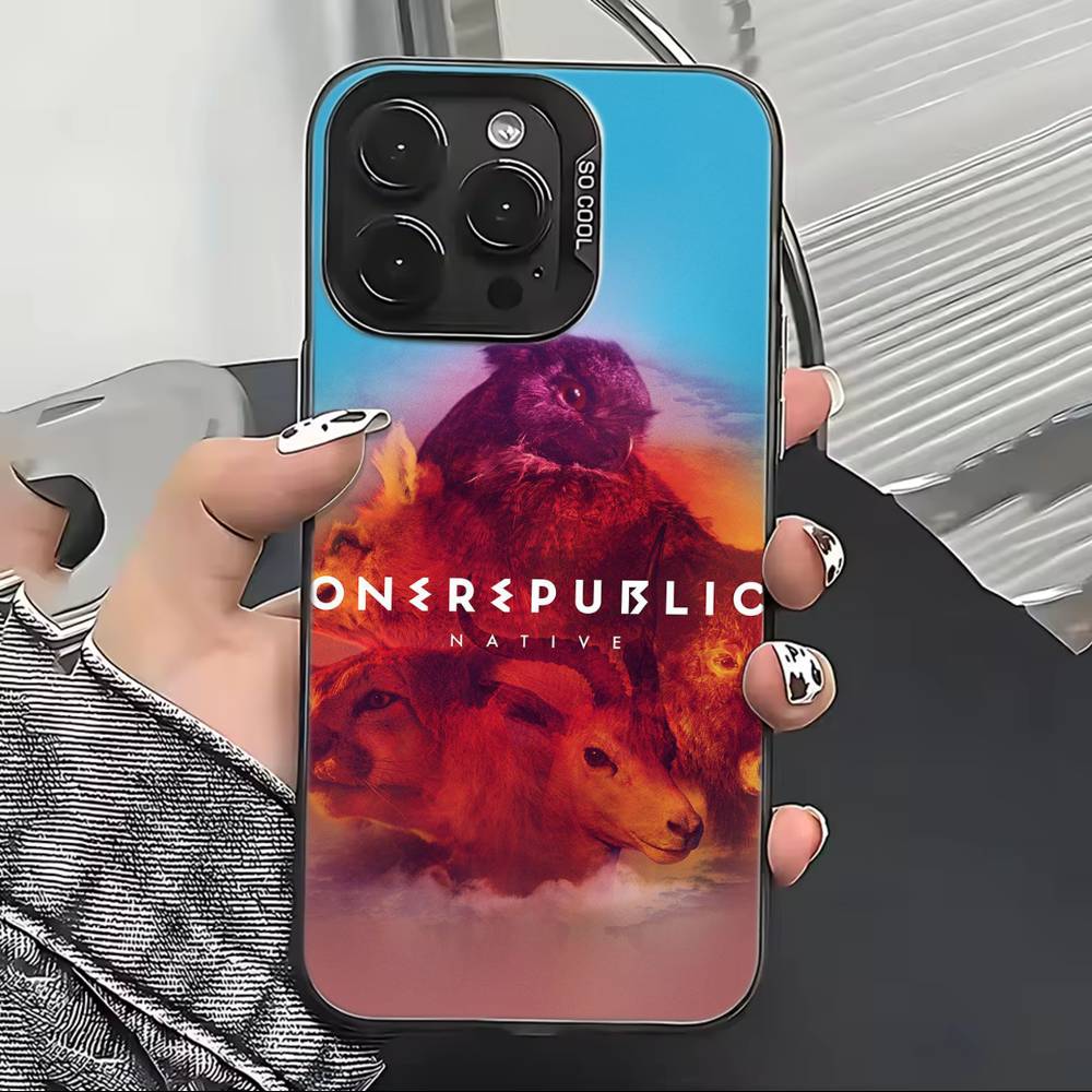 Rock B-Band OneRepublic Etui na Telefon Dla iPhone 17,16,15,14,13,12,11 Plus,Pro Max,XS,Kolorowe Posrebrzane Wewnętrzne Pokrycie