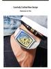 Fins Men's Tonneau Classic Blue Light Retro Business Waterproof Quartz Watch