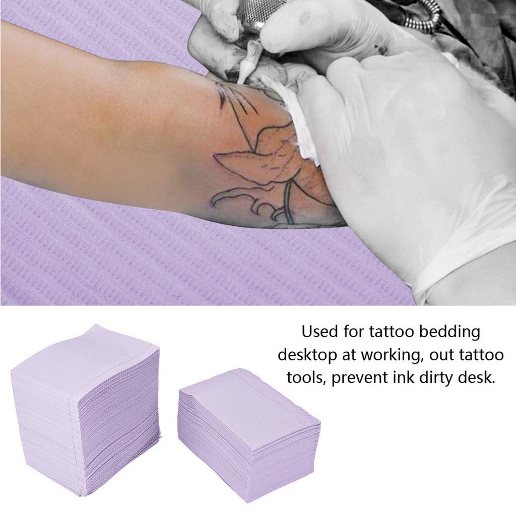 Tappetini Impermeabili Usa e Getta Tovaglie Tappetini Pulizia Sottotappetini Strumenti Bellezza Tatuaggio Blu