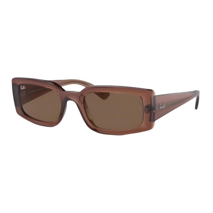 Ray-Ban Rectangular Sunglasses Unisex Sunglasses Brown 0RB4395F-667873