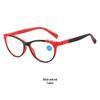 Retro Cat-Eye Blue Light Blocking Reading Glasses for Women, European & American Fashion, Spring Hinges, HD Prescription.