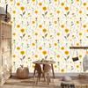 Dandelion Wallpaper White and Cream for Living Room and Bedroom 50x1000