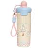 New Stainless Steel High-value Cartoon Cup Student Portable Rope Straw Cup Cute Animal Float