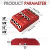Red 30/45/90 Degree Hole Puncher Pocket Hole Jig with Horizontal Bubble Level Suitable for Punching Holes in Corners/Round Rods