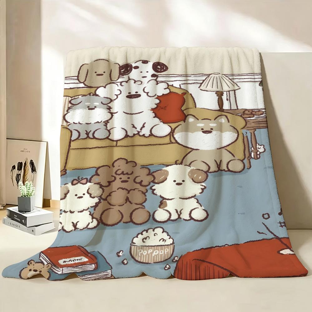 Illustrator Miiiiichan Throw Flannel Throw Blanket Suitable for Sofa Living Room Bedroom
