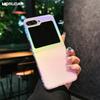 For Magsafe Laser Gradient Case for Samsung Galaxy Z Flip 6 5 4 3 ZFlip Flip6 Magnetic Wireless Charging Aurora Acrylic Cover