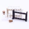 Miniature Dollhouse Experiment Props Set: Test Tubes & Measuring Cups