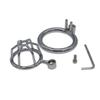 Metal Short Penis Bird Cage Men's Wear Adult Toys Small Grid Chastity Chastity Lock