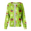 Women's Casual Fashion Long-Sleeve Single-Breasted Christmas Print Jacket