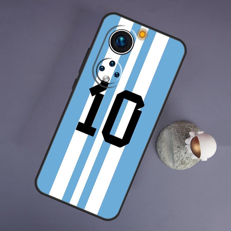 Numărul de fotbal 10 pentru Huawei Honor Magic 5 Lite 70 50 X8 X9 a P20 P30 P40 P50 P60 Pro P Smart Nova 9 5T