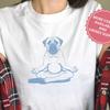 Vintage Dog Yoga Mastiff and Kids Tshirt, Funny Meditation T-and Kids Tshirt, Lotus Dog Tand Kids Tshirt, Brainrot Dog Lover Gift