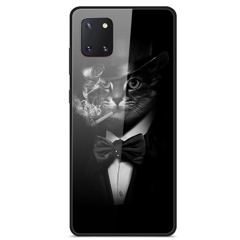 For Coque Samsung Note 10 Lite Case Tempered Glass Planet Space Cover for Samsung Galaxy Note10 Lite Case S10 Lite Glass Case