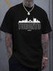 Fashionable Toronto Canada Graphic T-shirt - Black Short Sleeve Crew Neck