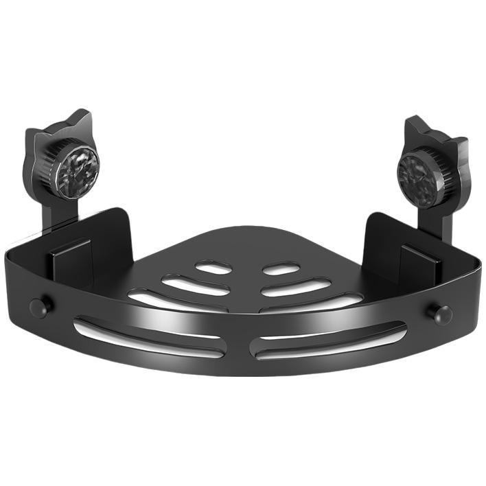 No-Drill Wall-Mounted Suction Cup Cat Storage Rack for Bathroom