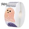 Self Adhesive Stationery Stickers Halloween Glitter Ghost Roll, Self-adhesive Decorative Labels, Classroom Art And Craft Projects Sparkly Decals