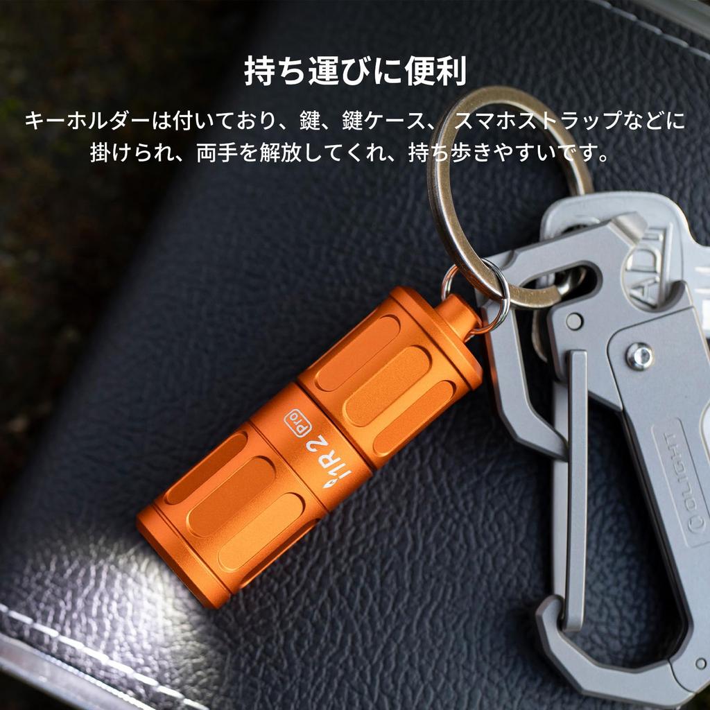 OLIGHT I1R 2 PRO LED Mini 180 with IPX8 for Disaster Nighttime and Emergencies Flashlight, Flashlight, Lumens, Type-C Rechargeable, Keychain, Compact,