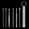 6-Piece Portable Ear Pick Tool Set with Keychain for Adults