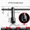 Vertical Lathe Chuck Wrench Key & Square Tool Holder - Extended Hardened (Sizes: 8, 10, 12, 13, 14, 17, 19)
