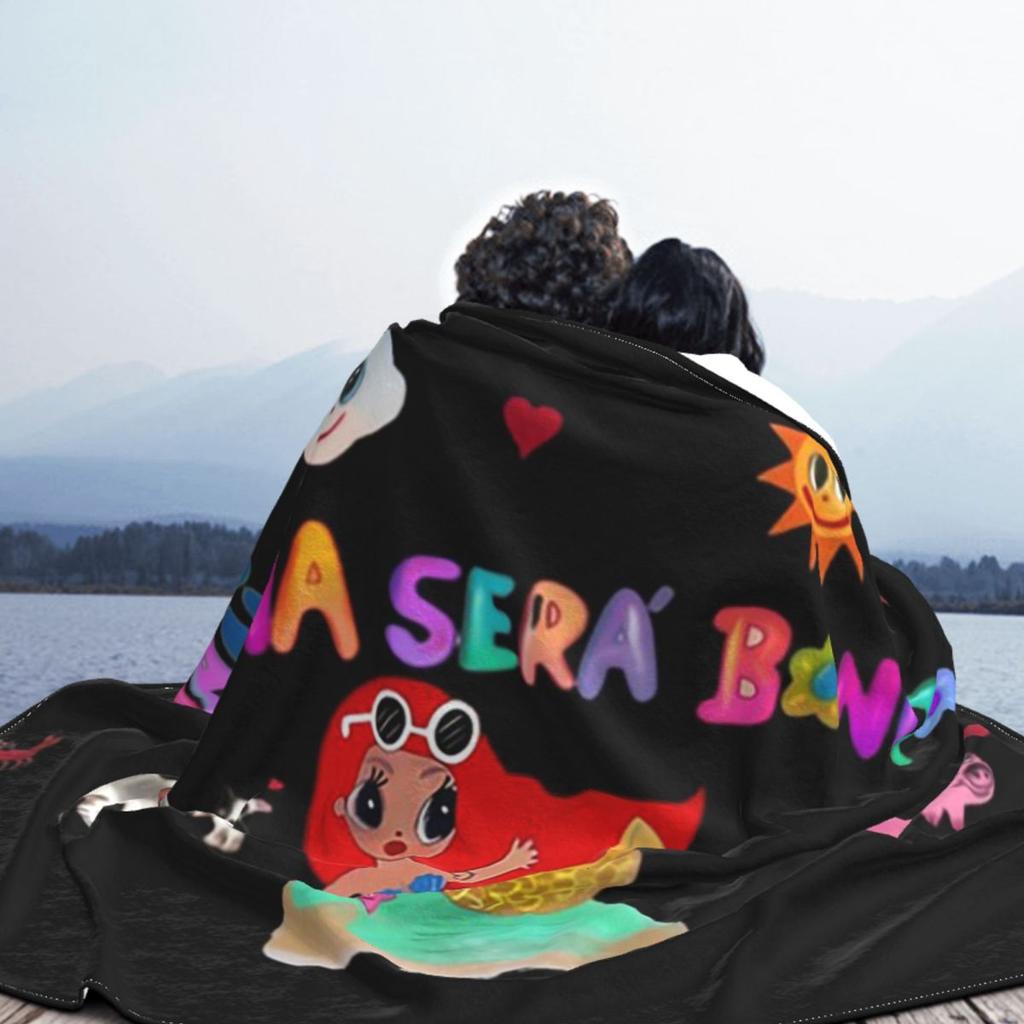 Manana Sera Bonito Colombian Music Singer Karol G Blanket Soft Warm Flannel Throw Blanket Cover for Bed Living Room Travel Home