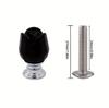 1/4Pcs Retro rose crystal drawer handle jewelry box European style natural color
