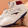 Anta 982 Fleece Comfort Warm Durable High-Top Skate Shoes Women Sneakers White Blue Red 122448961-2