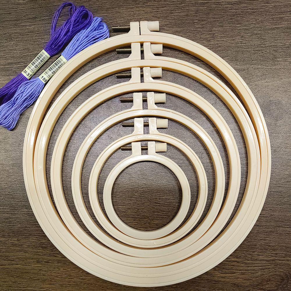 Verstellbarer Stickrahmen aus Bambusimitat: Dekoratives DIY-Ornament & Kreuzstichrahmen